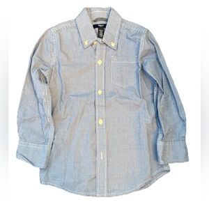 Gap Kids Blue Checkered Button Down Shirt - Size XS (4-5 years)
